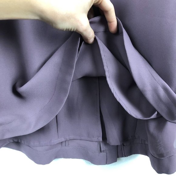 BCBGeneration Women's Size Small Lavender Shadow Collared Roll Tab Shirt Dress - Picture 7 of 10